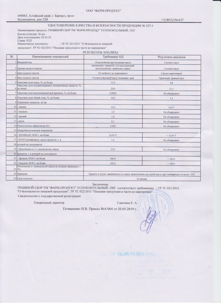 Паспорт №032025